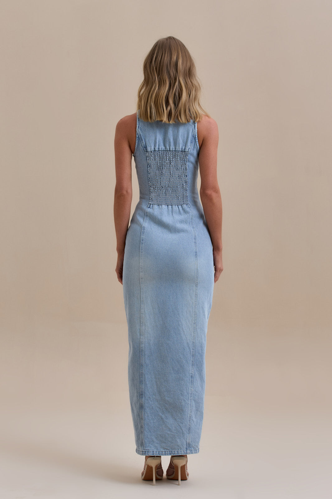 Elissa | Denim Maxi Dress