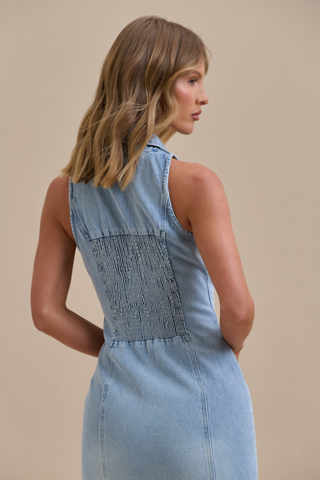 Elissa | Denim Maxi Dress