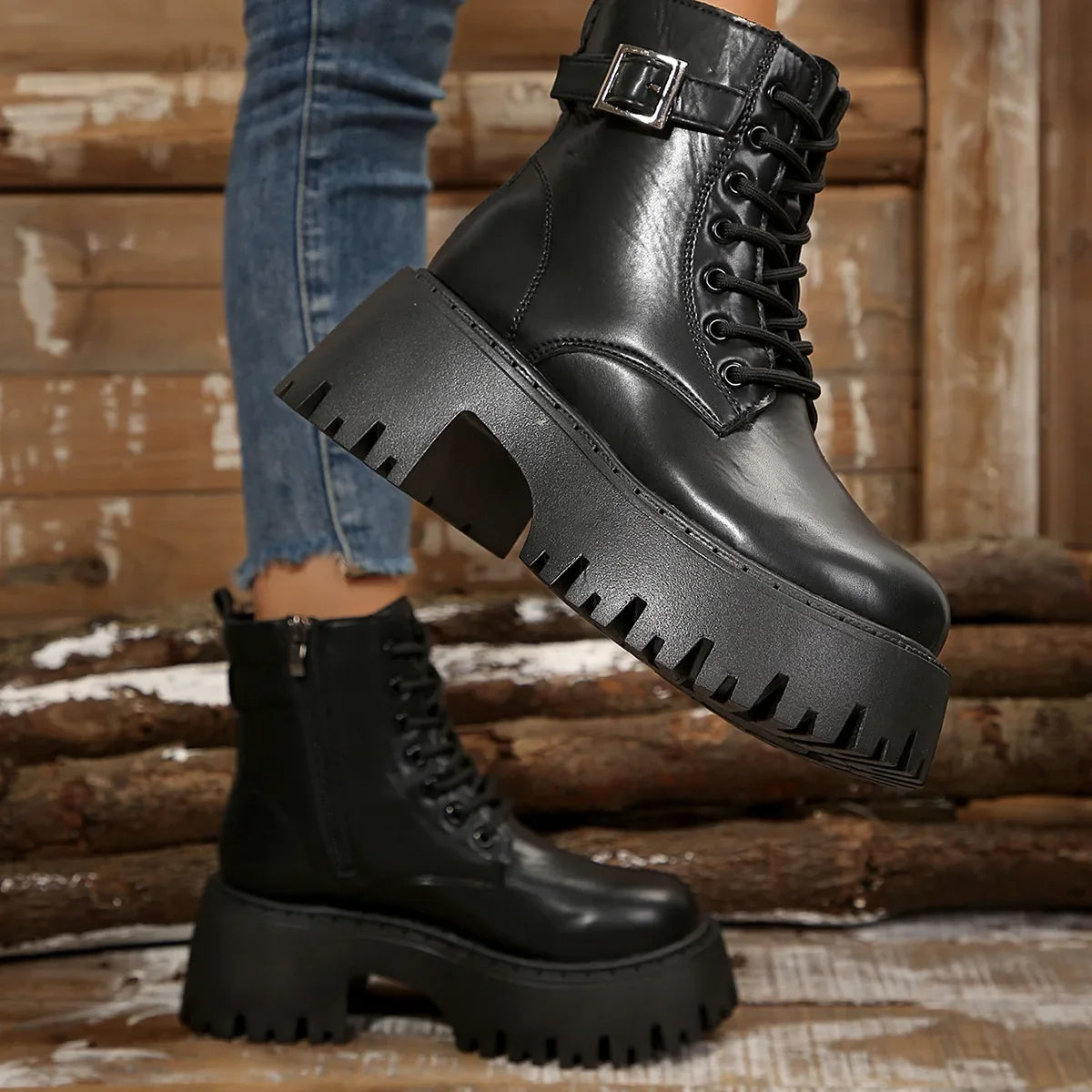 Ivy | Elegant Lace-Up Boots