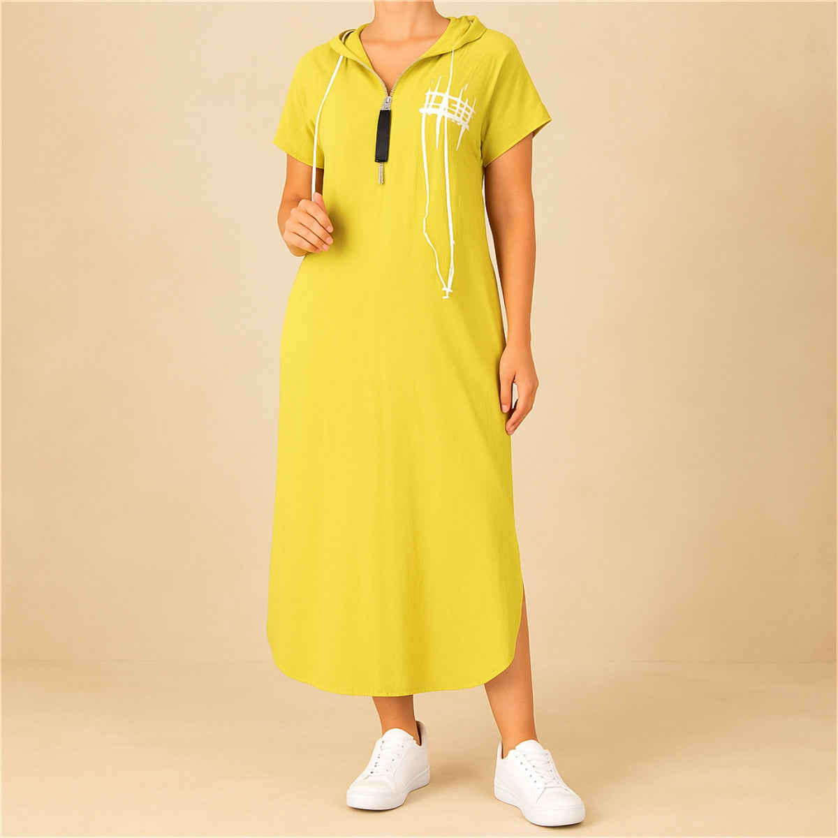 Neria –Airy Hoodie Dress