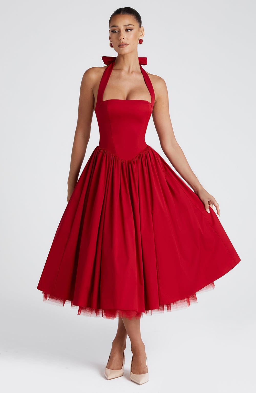 Alba | Elegant Midi Dress
