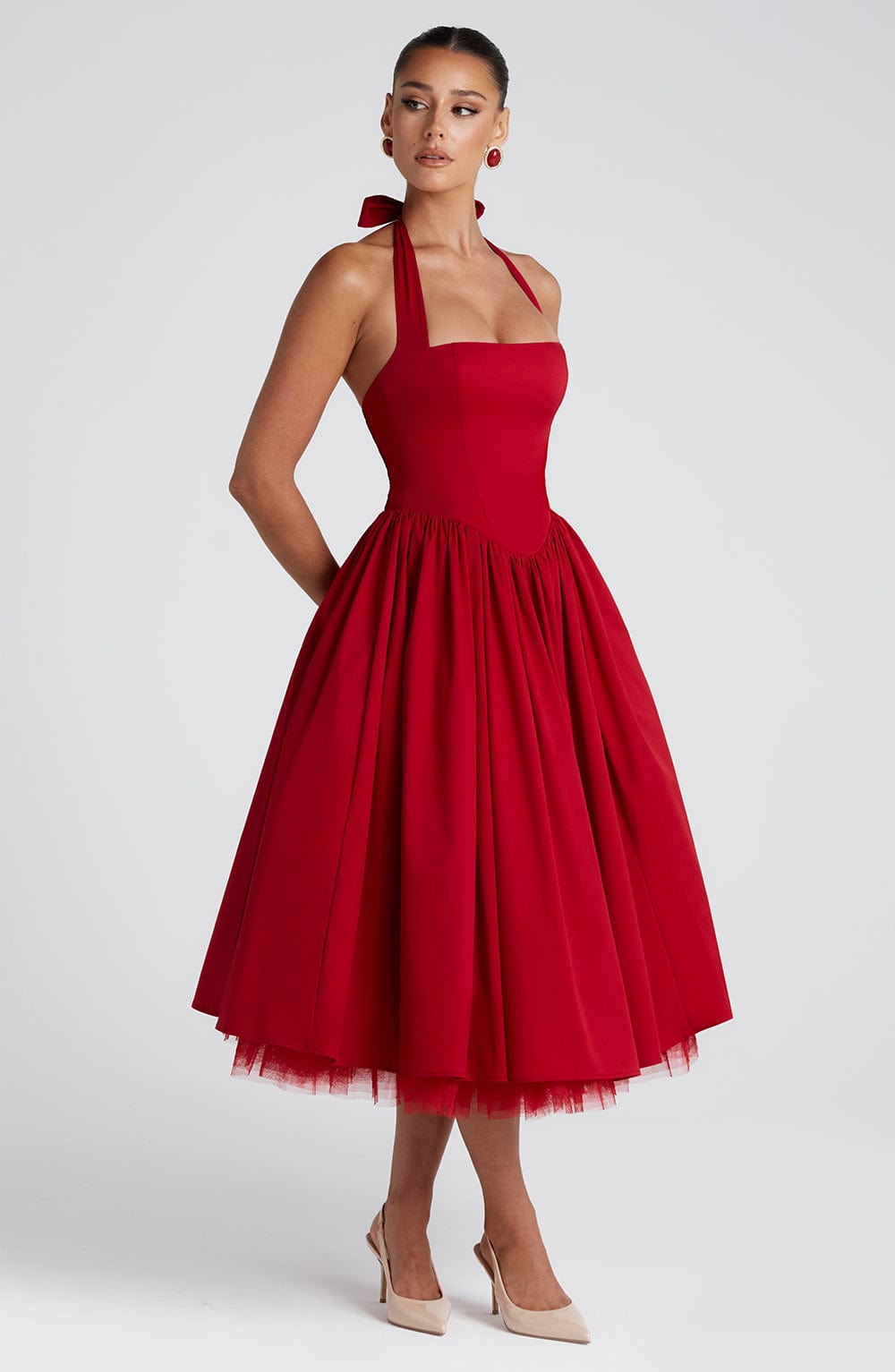 Alba | Elegant Midi Dress