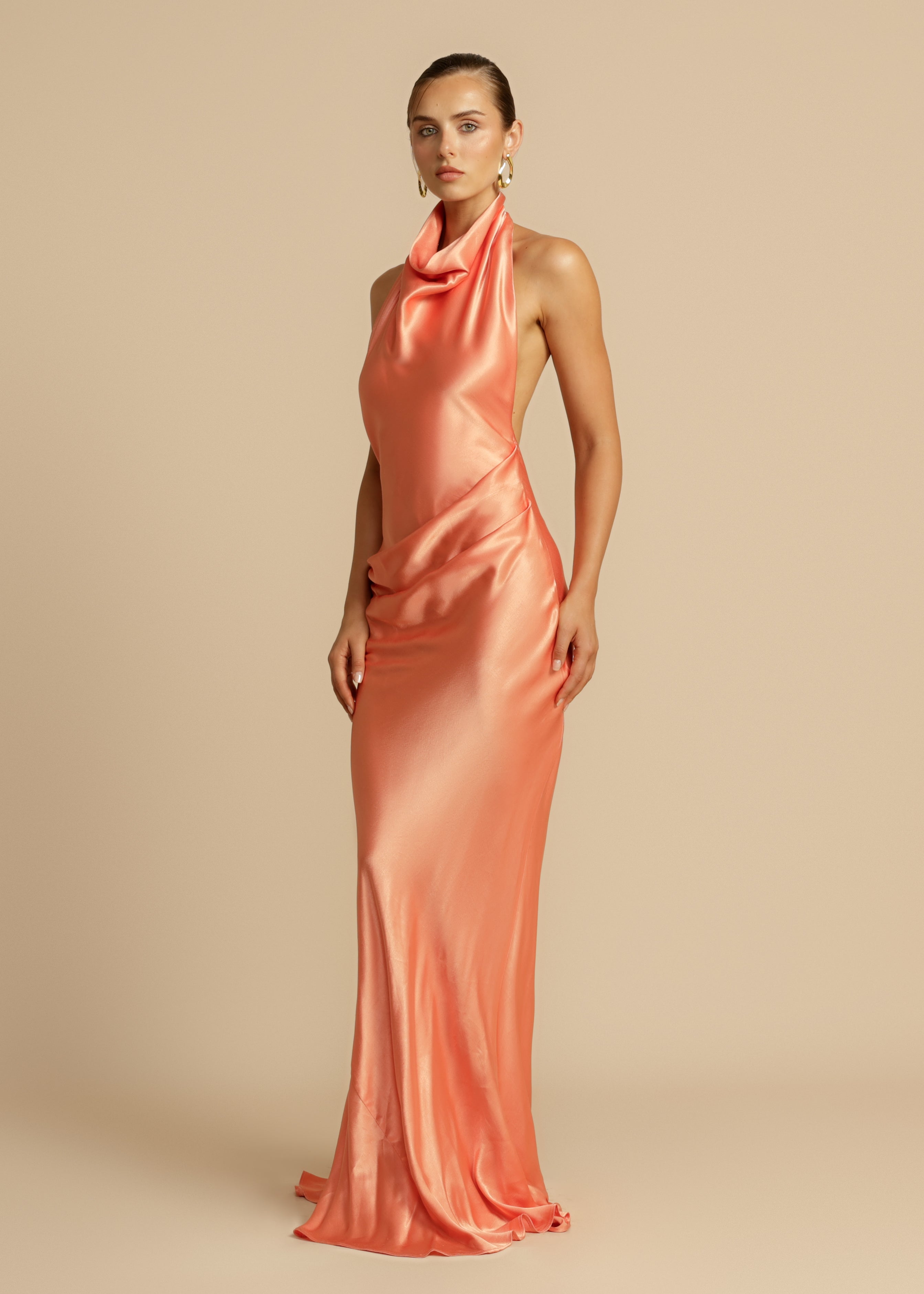 Amara | Satin Maxi Dress