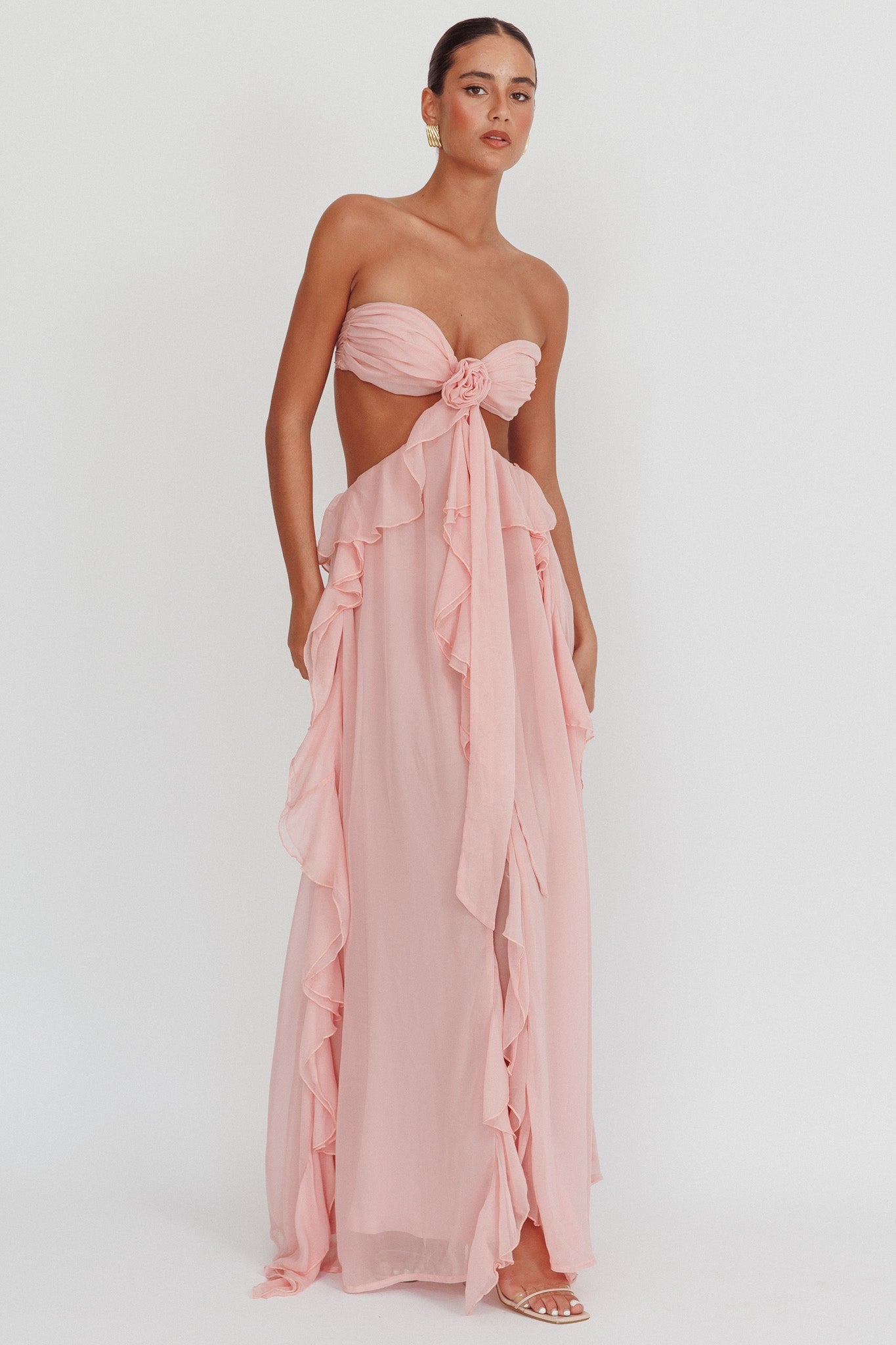 Quilla | Ruffle Maxi Dress