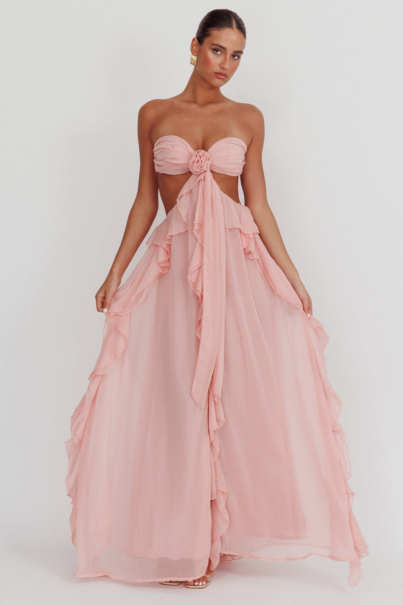Quilla | Ruffle Maxi Dress