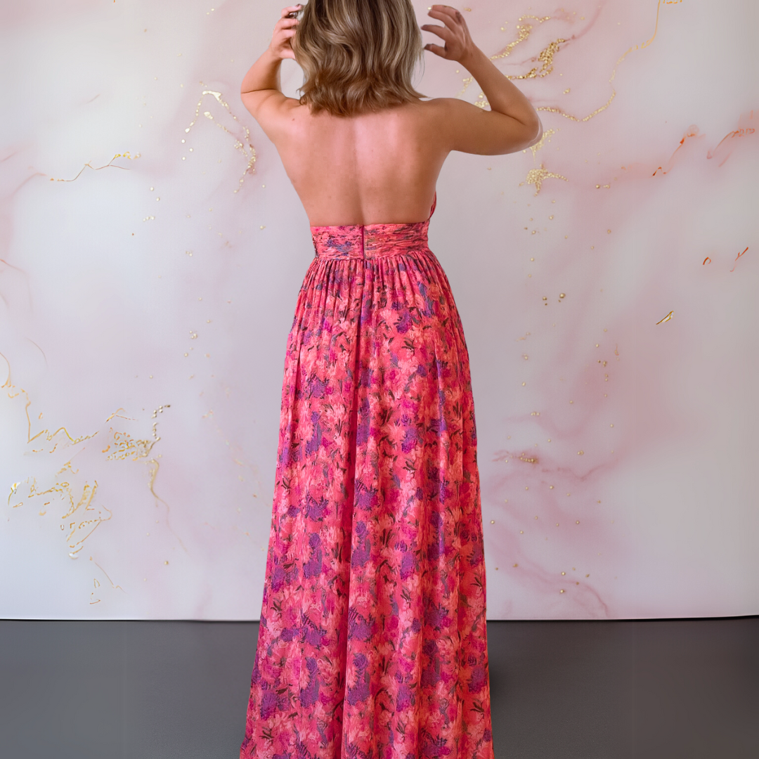 Vera™ | Elegant Floral Print Dress