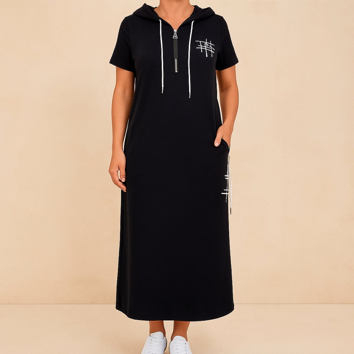 Neria –Airy Hoodie Dress