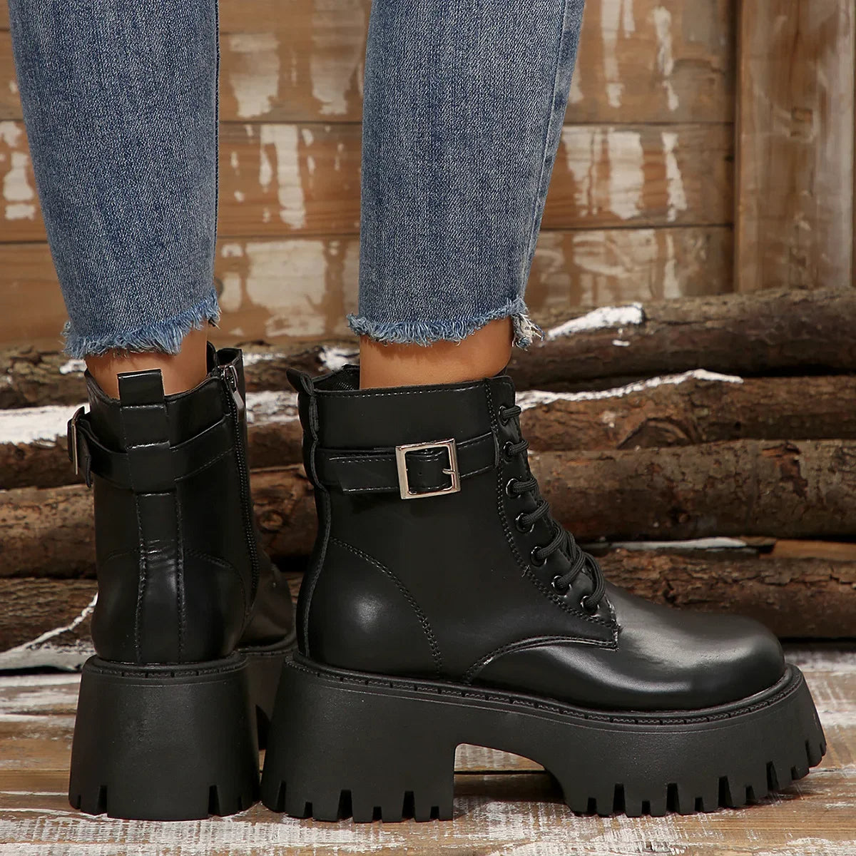 Ivy | Elegant Lace-Up Boots