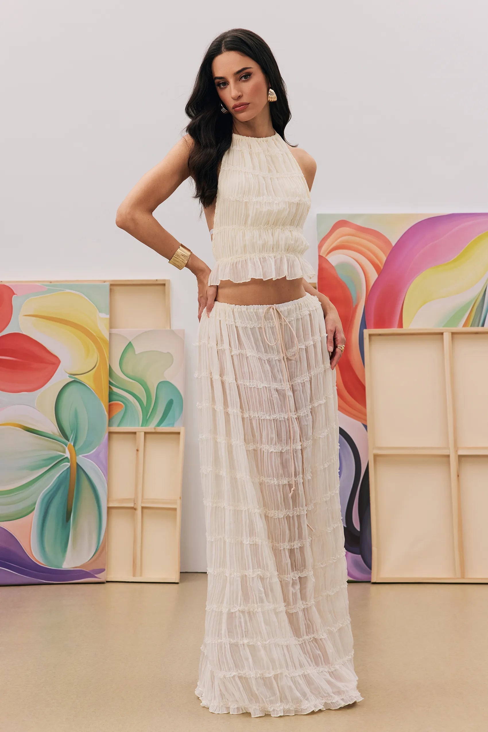 Rosa | Ruffled Two-Piece Set