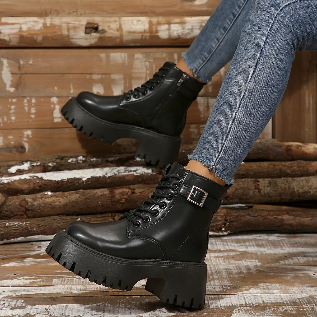 Ivy | Elegant Lace-Up Boots
