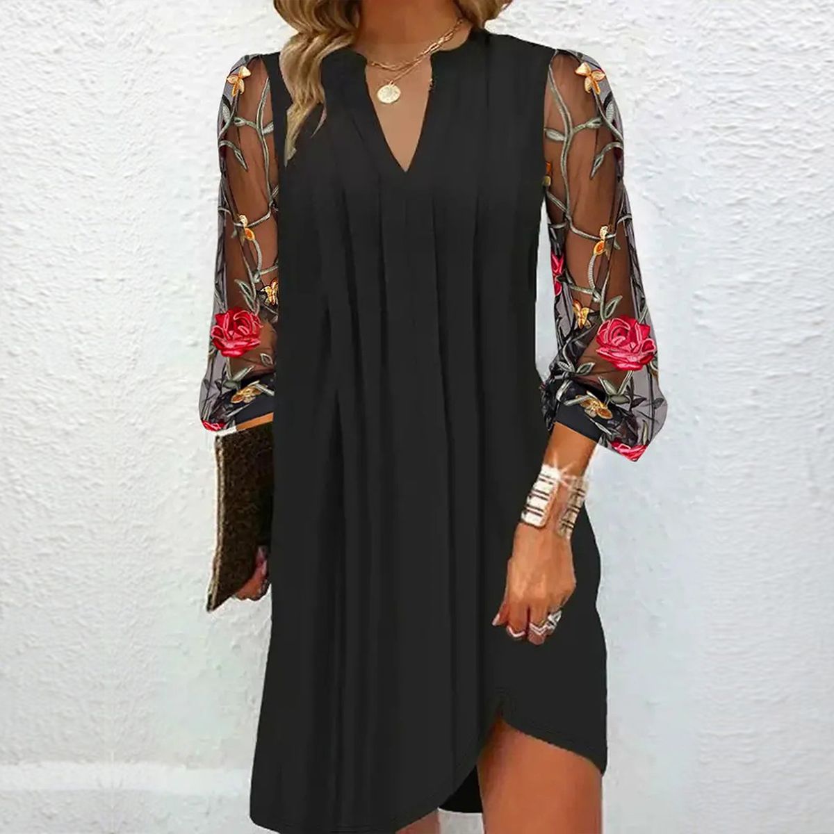 Renée™ | Stylish Dress with Delicate Sleeves