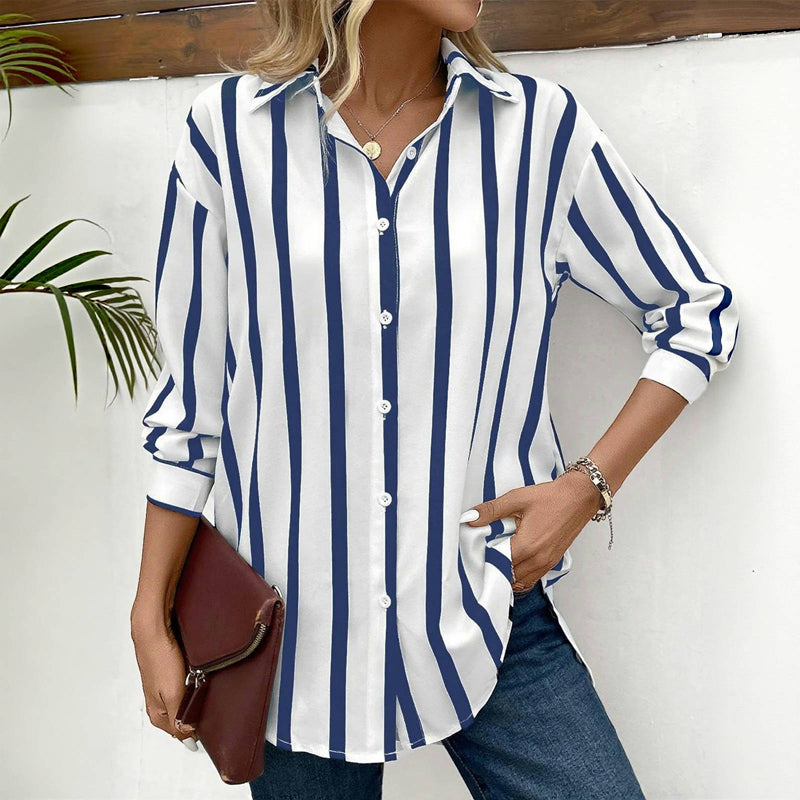 Lotte – Striped Blouse with Relaxed Fit