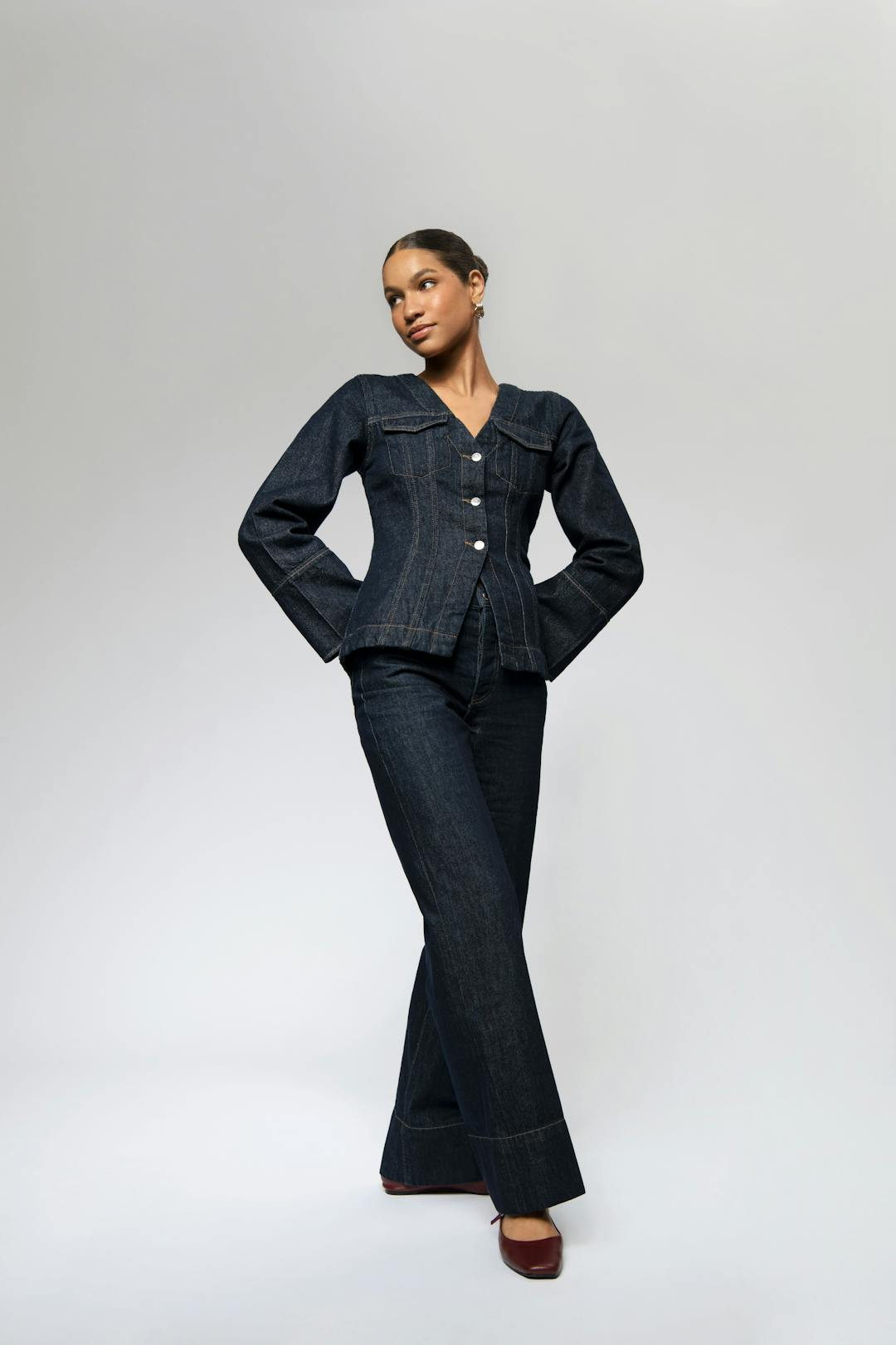 Jolie | Demin Two-Piece Set