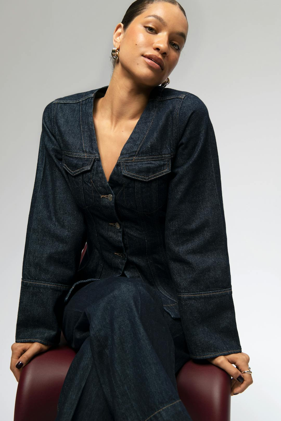 Jolie | Demin Two-Piece Set