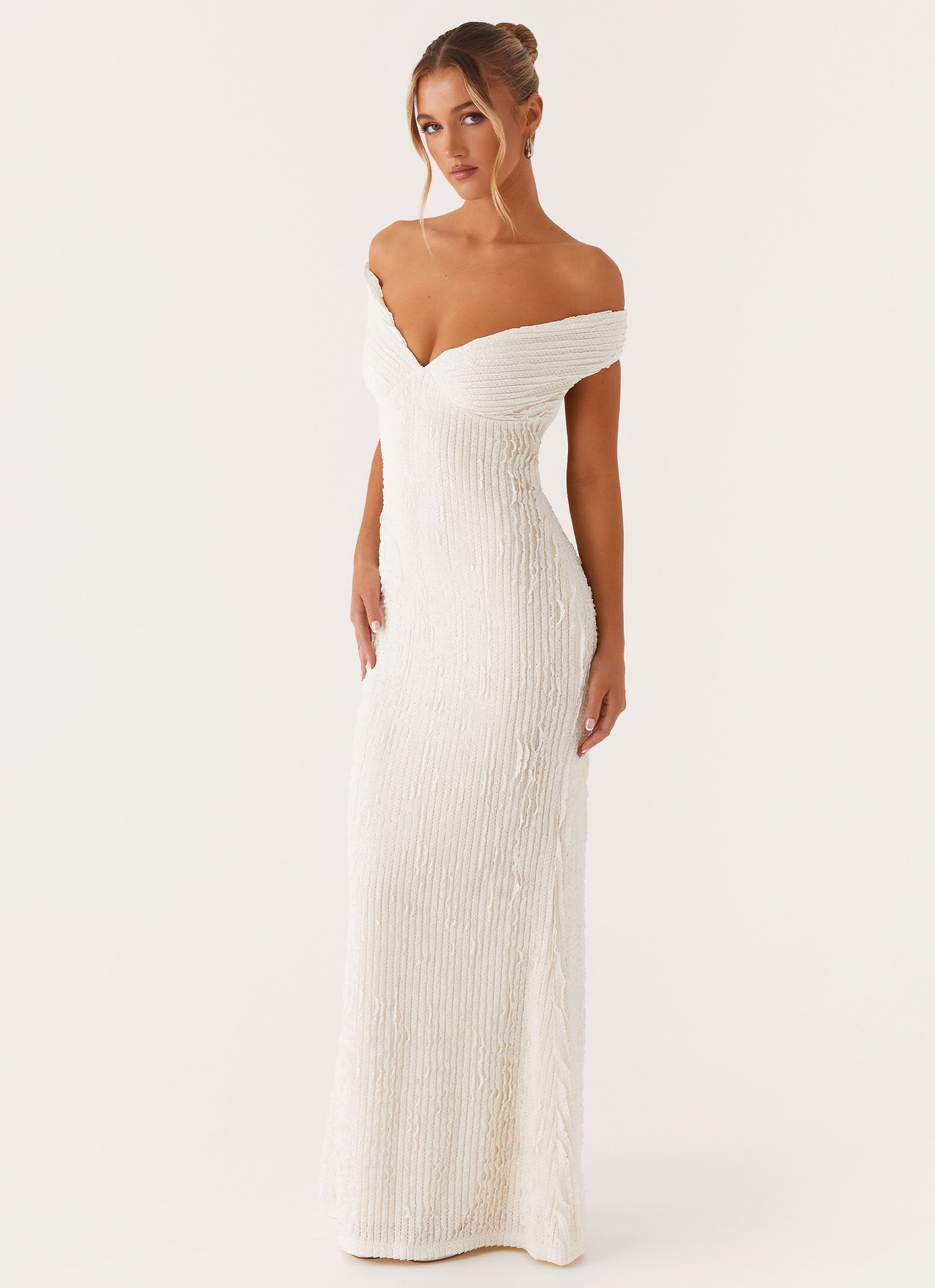 Mae | Off Shoulder Maxi Dress