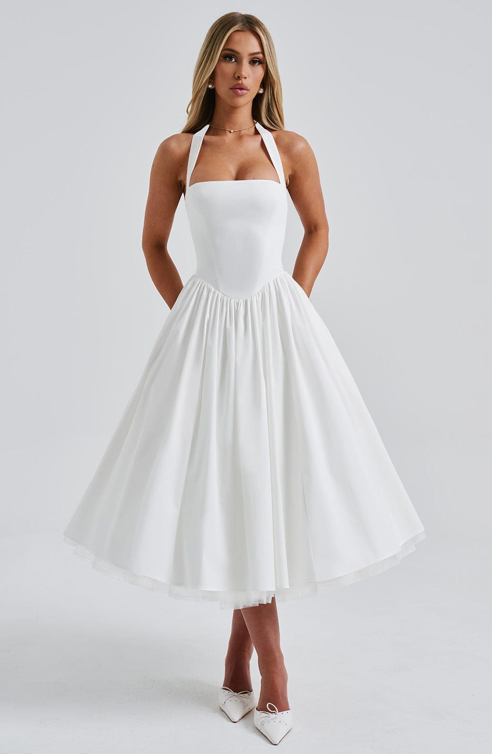 Alba | Elegant Midi Dress