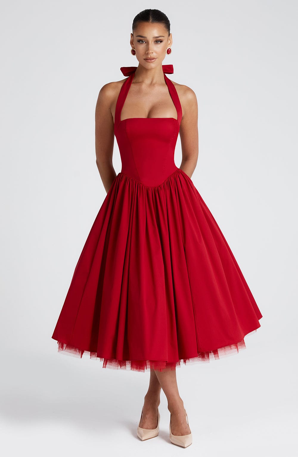 Alba | Elegant Midi Dress