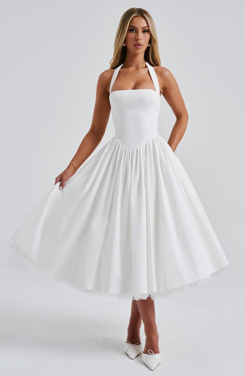 Alba | Elegant Midi Dress