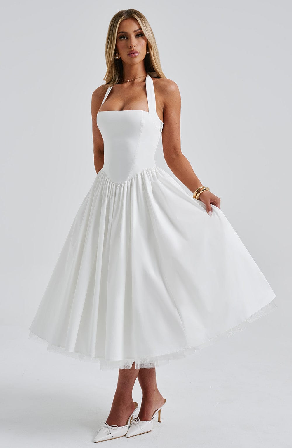 Alba | Elegant Midi Dress
