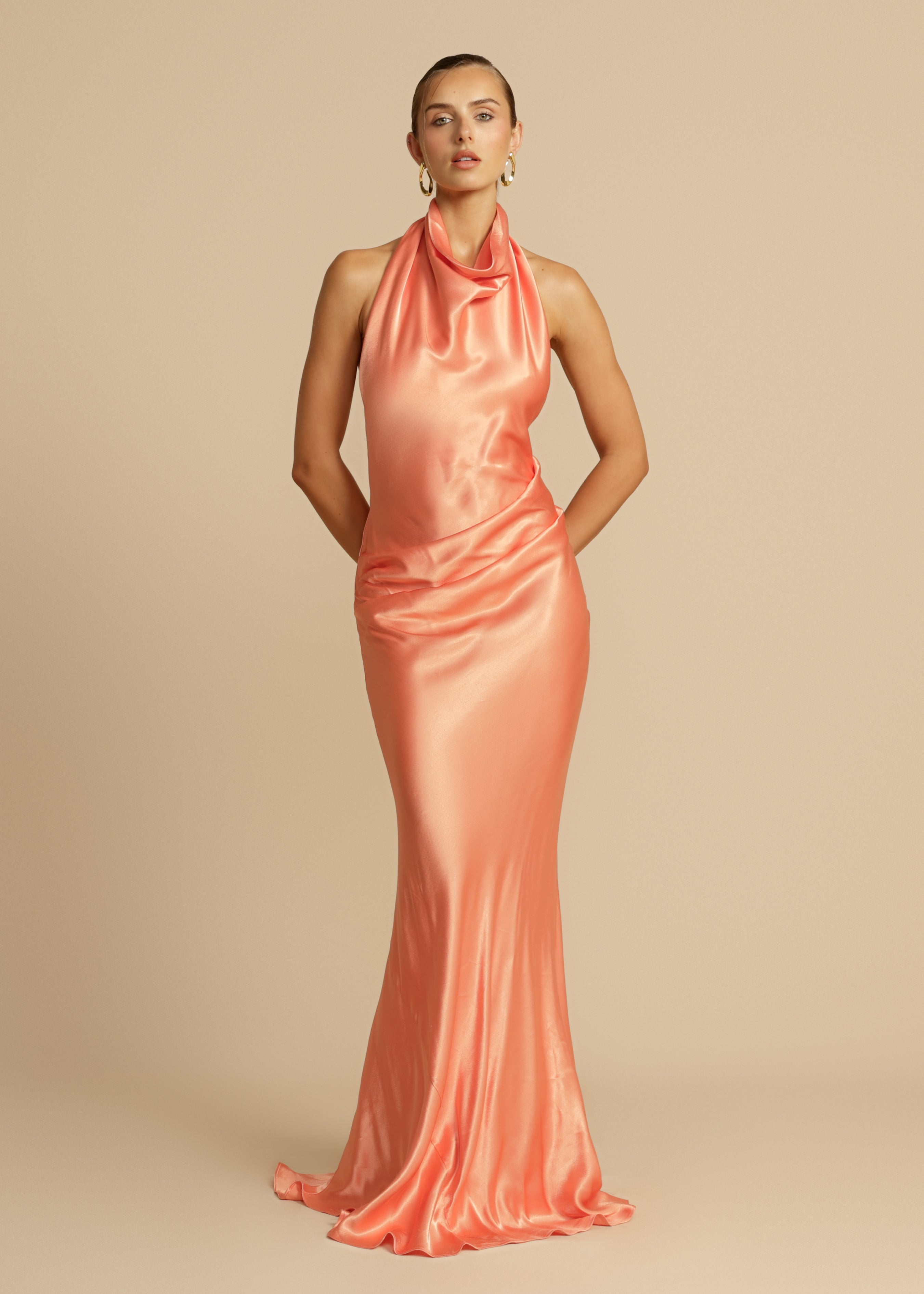Amara | Satin Maxi Dress