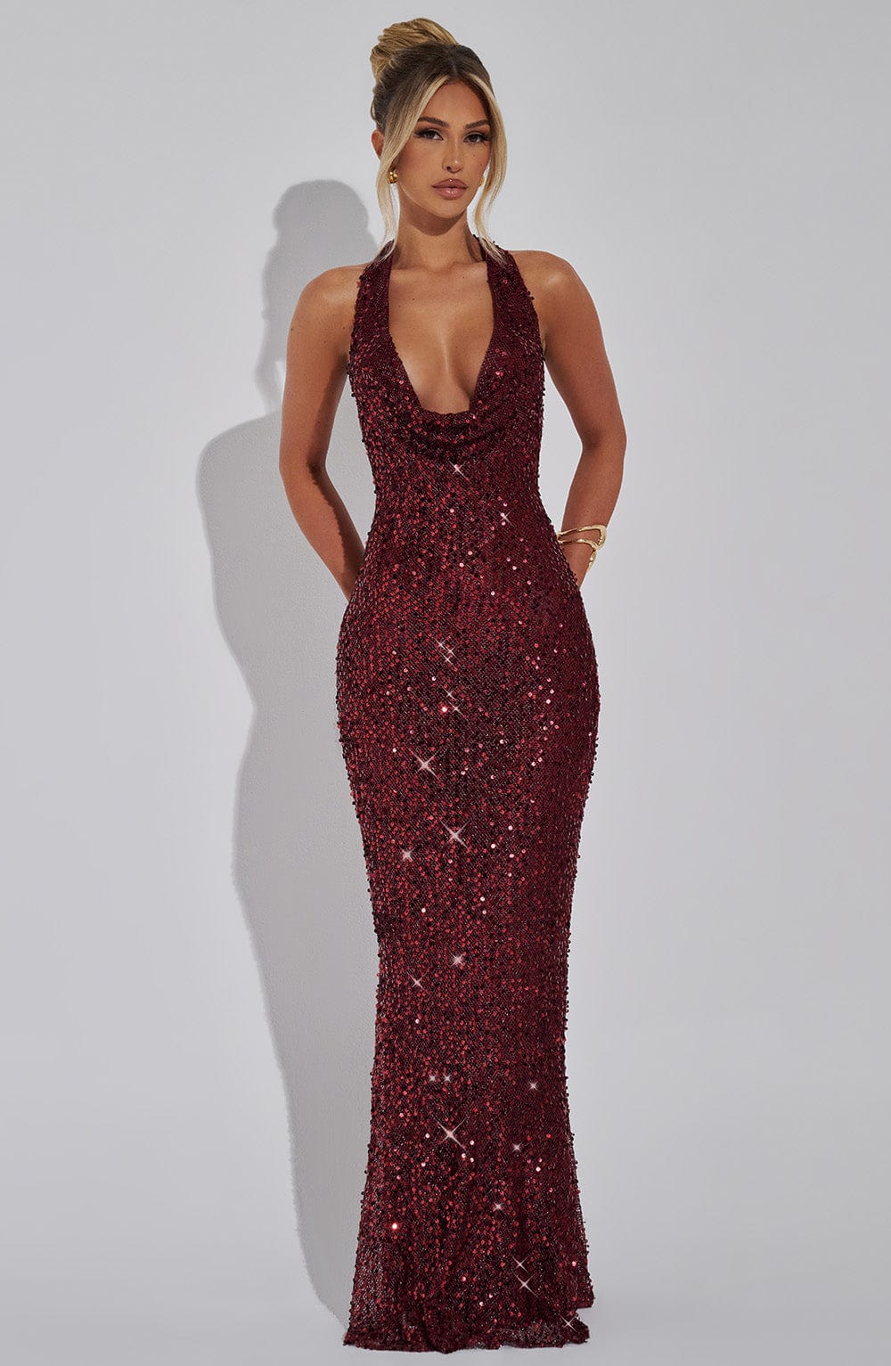 Ruby | Glitter Maxi Dress