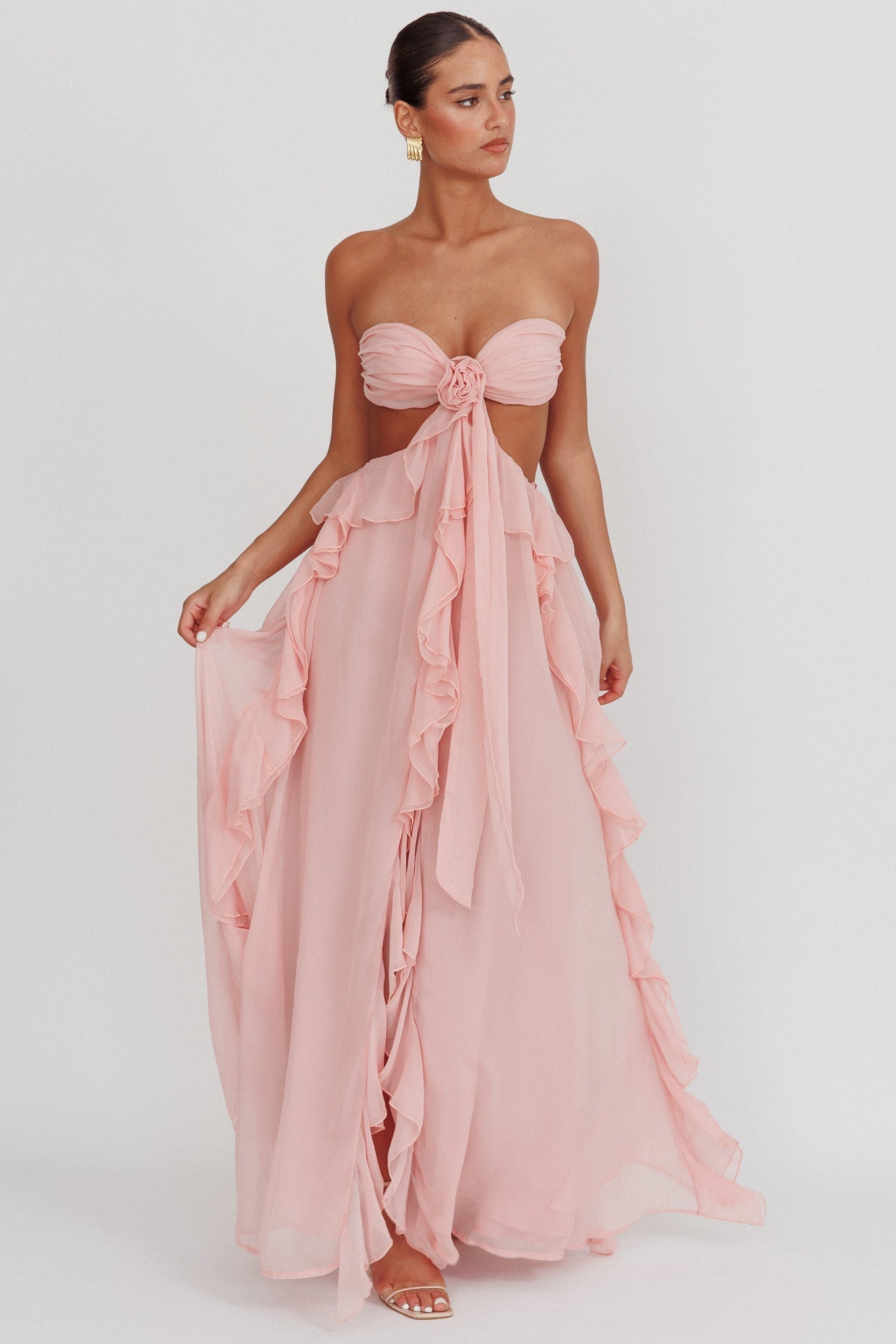Quilla | Ruffle Maxi Dress