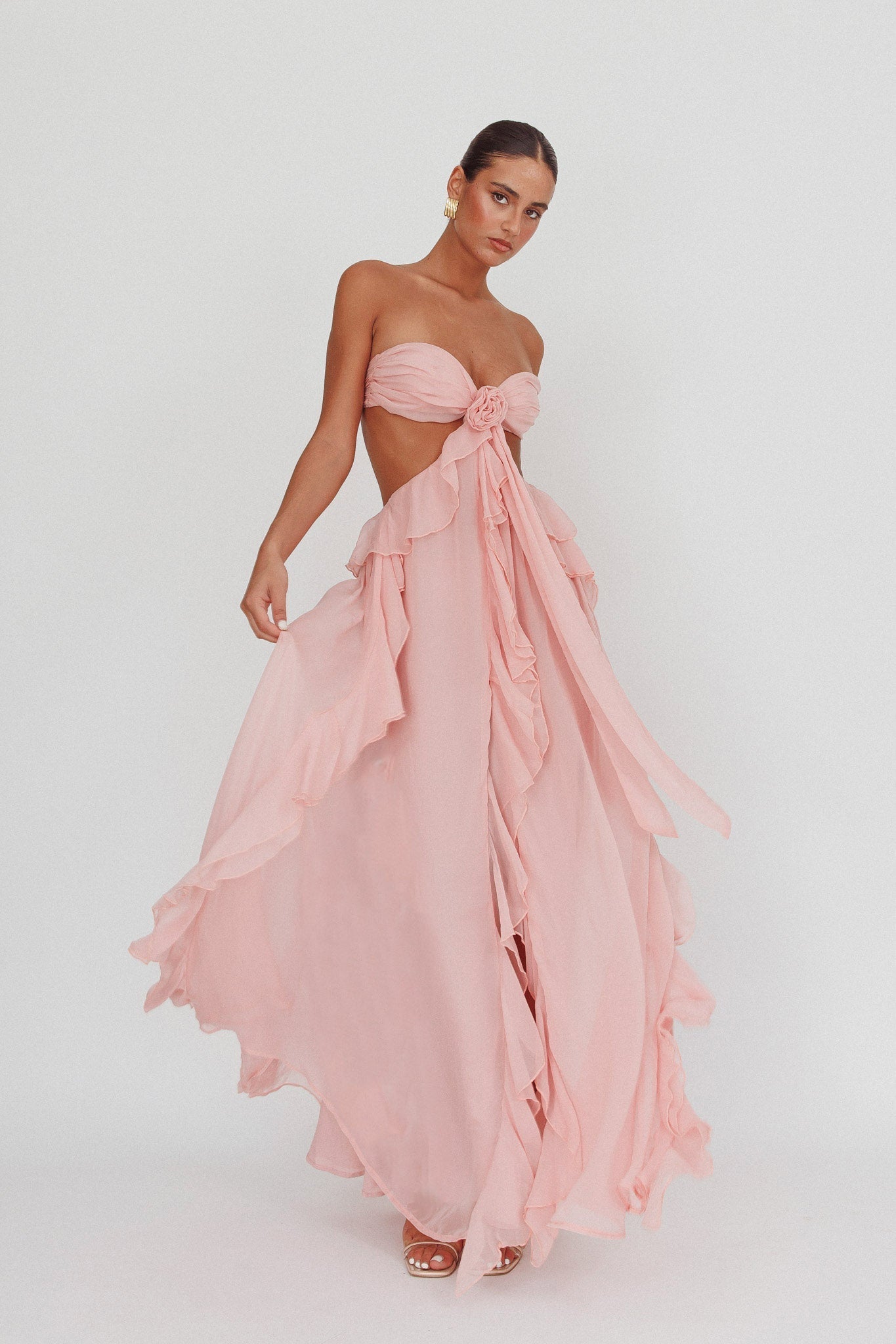 Quilla | Ruffle Maxi Dress