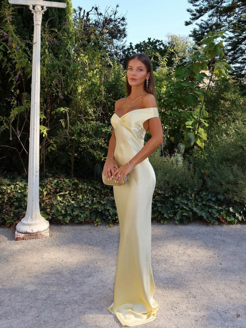 Ilona | Satin Backless Maxi Dress